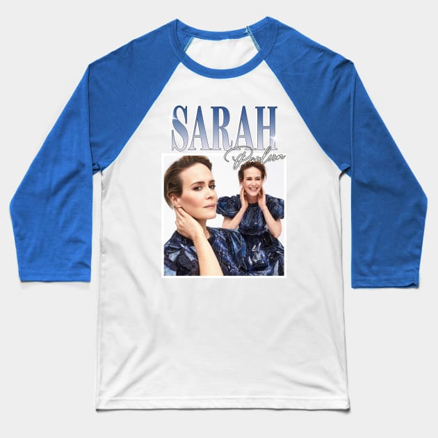 Sarah Paulson Baseball T-Shirt by TeesBySilvia